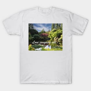 Love Conquers All: Butchart Gardens Pond T-Shirt